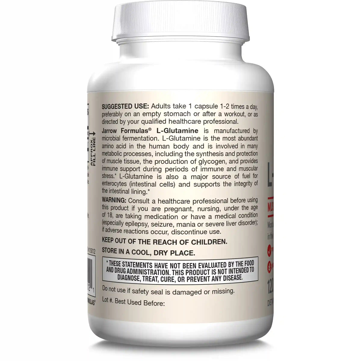 L-Glutamine - 750mg Veggie Capsules