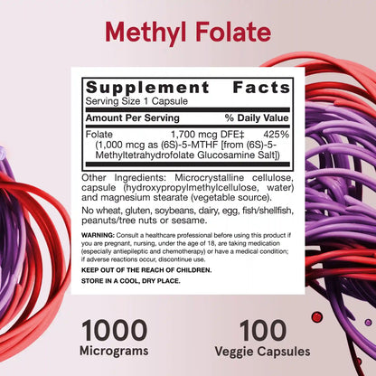 Methyl Folate - 1000mcg
