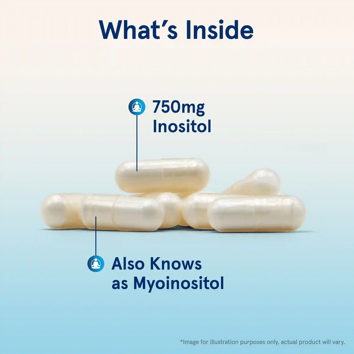 Inositol - 750mg Veggie Capsules