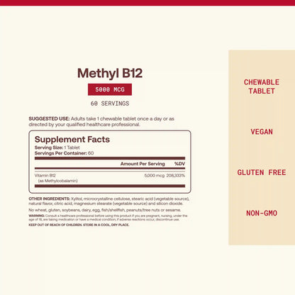 Methyl B-12 Cherry - 5000mcg