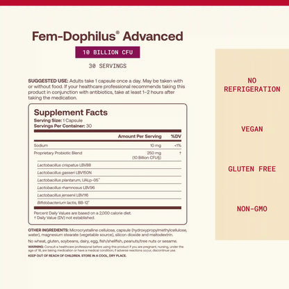 Fem-Dophilus® Advanced - 10 Billion CFU
