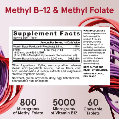 Methyl B-12 & Methyl Folate Cherry