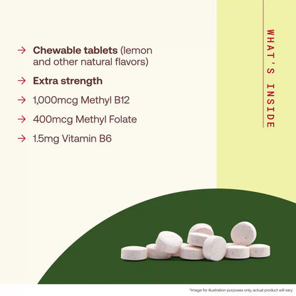 Methyl B-12 & Methyl Folate Lemon