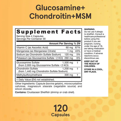 Glucosamine + Chondroitin + MSM