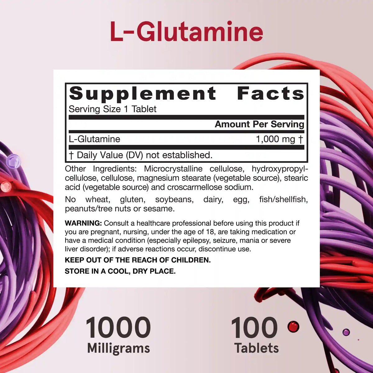 L-Glutamine - 1000mg Tablets