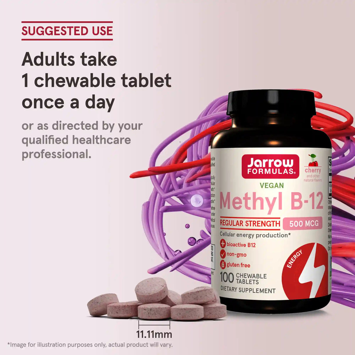 Methyl B-12 Cherry - 500mcg (2-Pack)