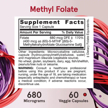 Methyl Folate - 400mcg (2-Pack)