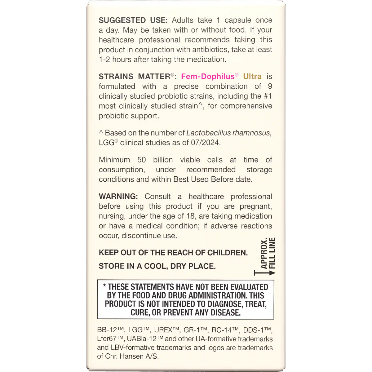 Fem-Dophilus® Ultra - 50 Billion CFU