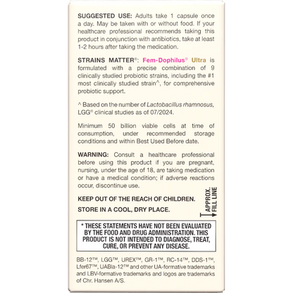 Fem-Dophilus® Ultra - 50 Billion CFU