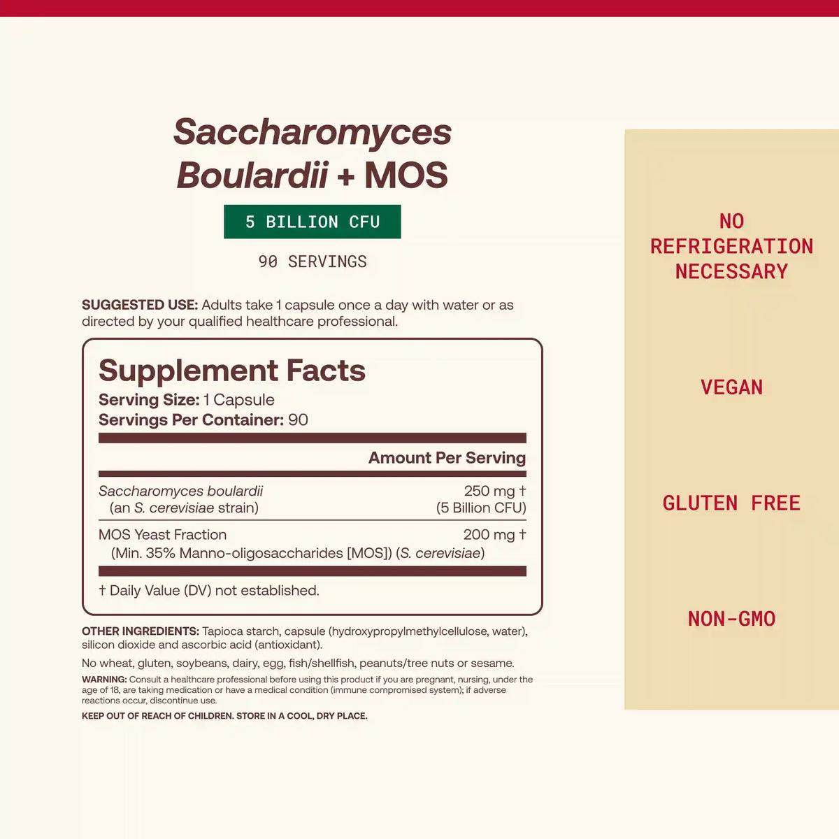 Saccharomyces Boulardii + MOS
