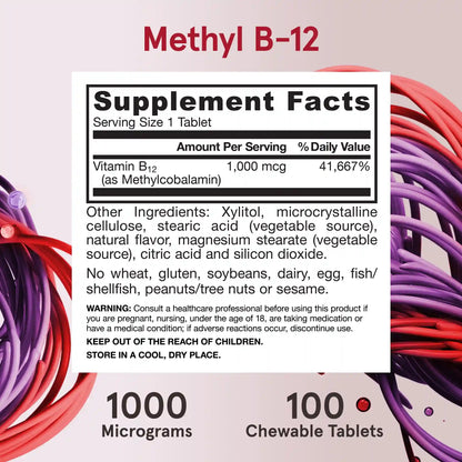 Methyl B-12 Lemon - 1000mcg (2-Pack)